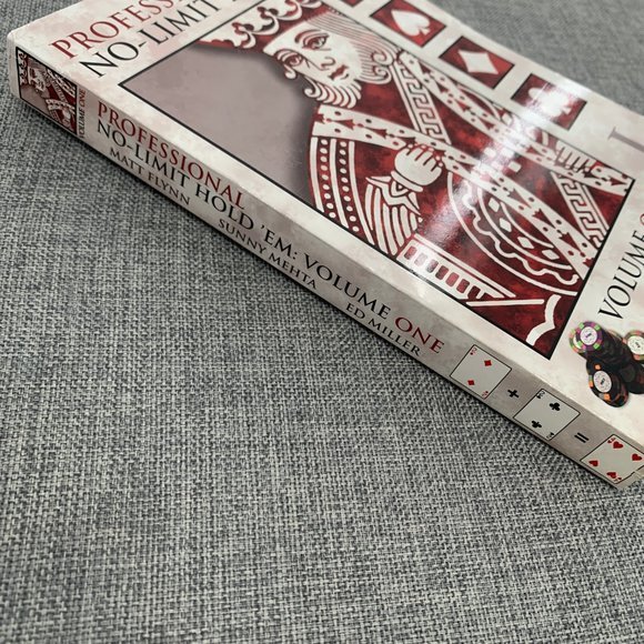 Professional No-Limit Hold 'em Book Volume 1 Pokers Cards By Matt Flynn Sunny - Picture 4 of 10